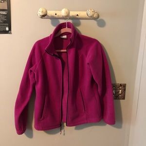Pink Columbia fleece zip up